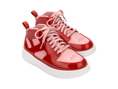 Melissa Player Red Sneaker Ad